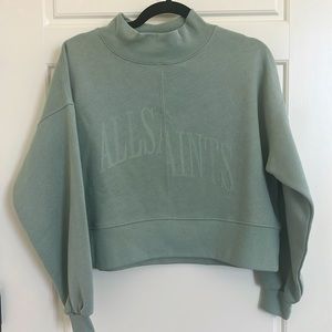 All saints never worn crop sweatshirt